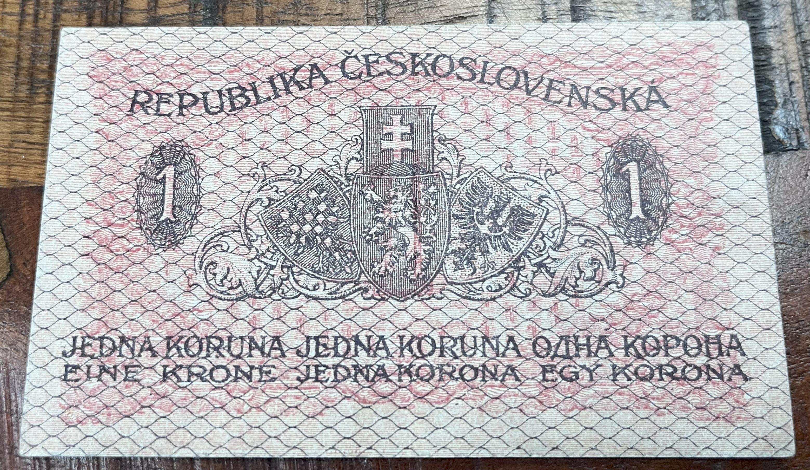 Československo -1 korun, 1919, 164