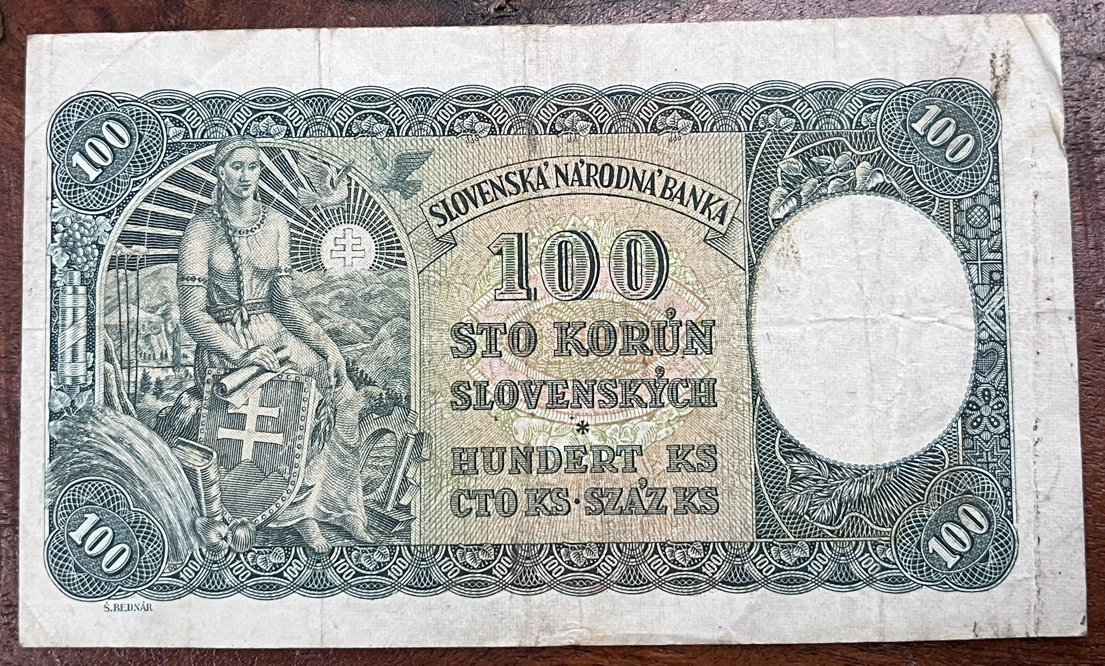 Československo -100 korún, 1940, I. Vydání M3