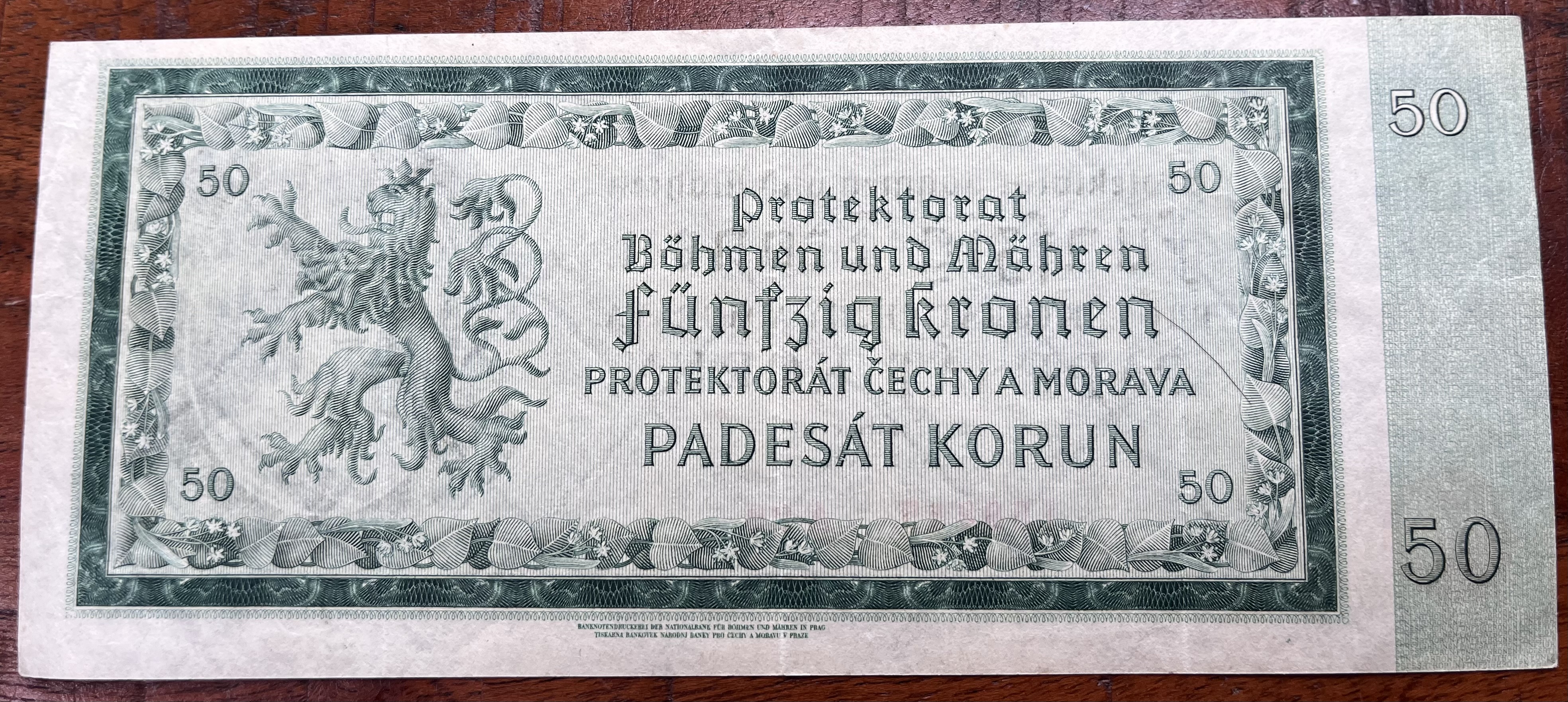 Československo -50 korun, 1940, A 29