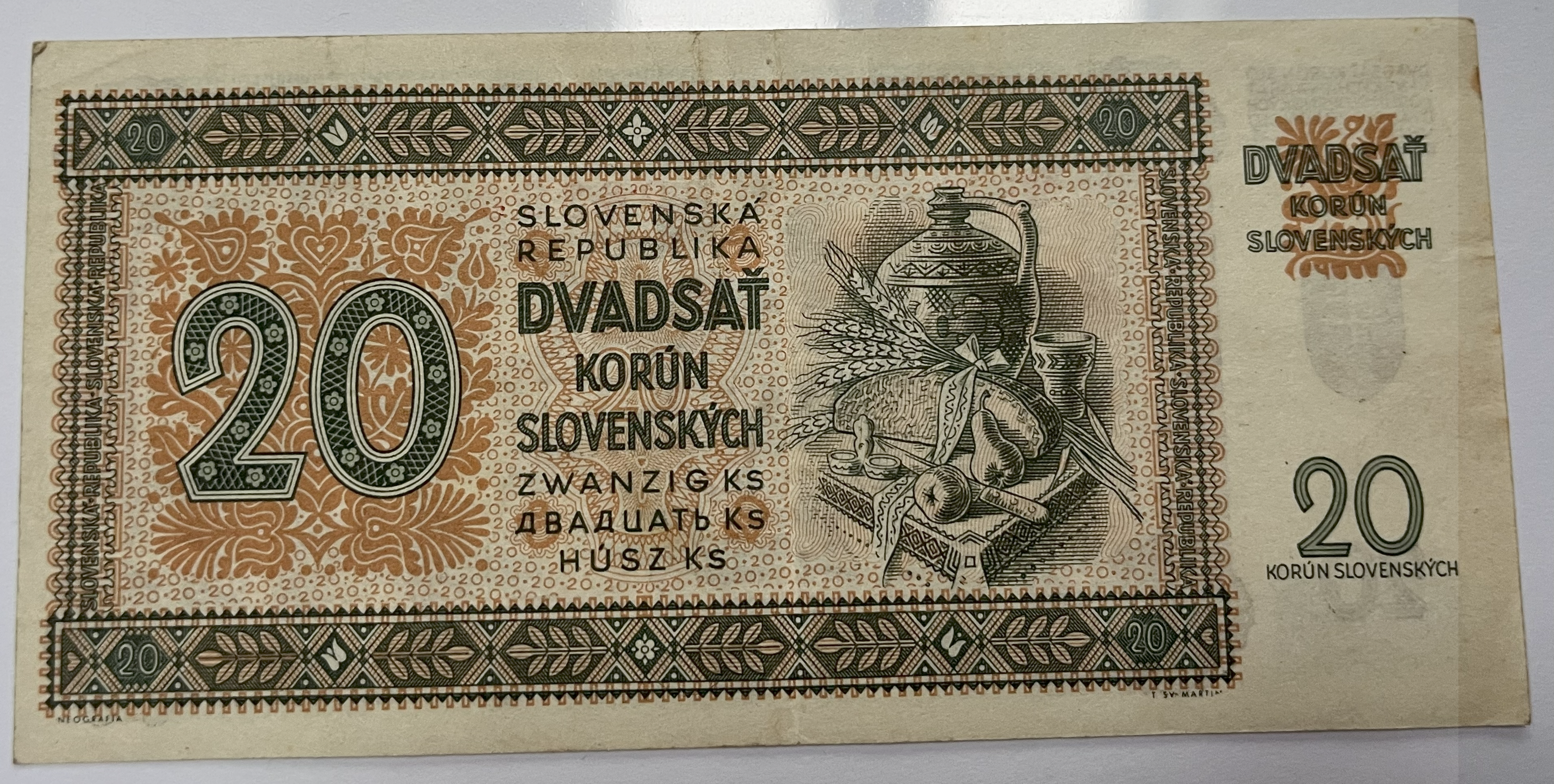 Československo -20 korún, 1942, Mj 14