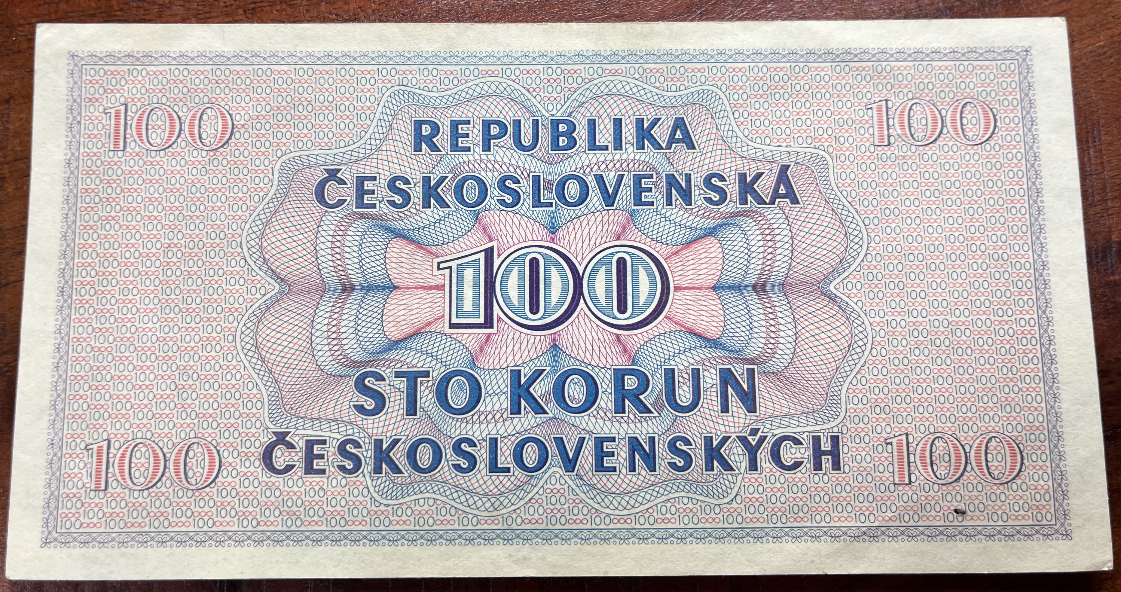 Československo -100 korun, 1945, B 40, Aunc