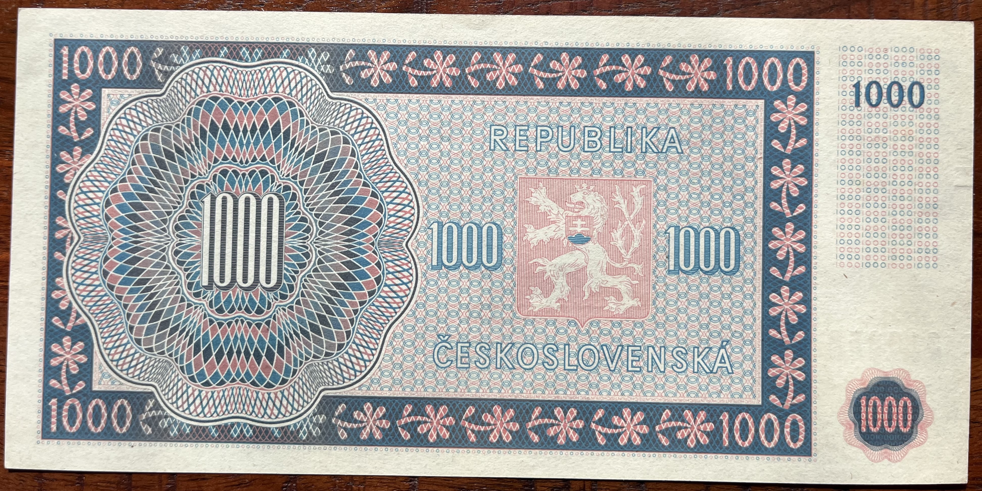 Československo -1000 korun, 1945, B