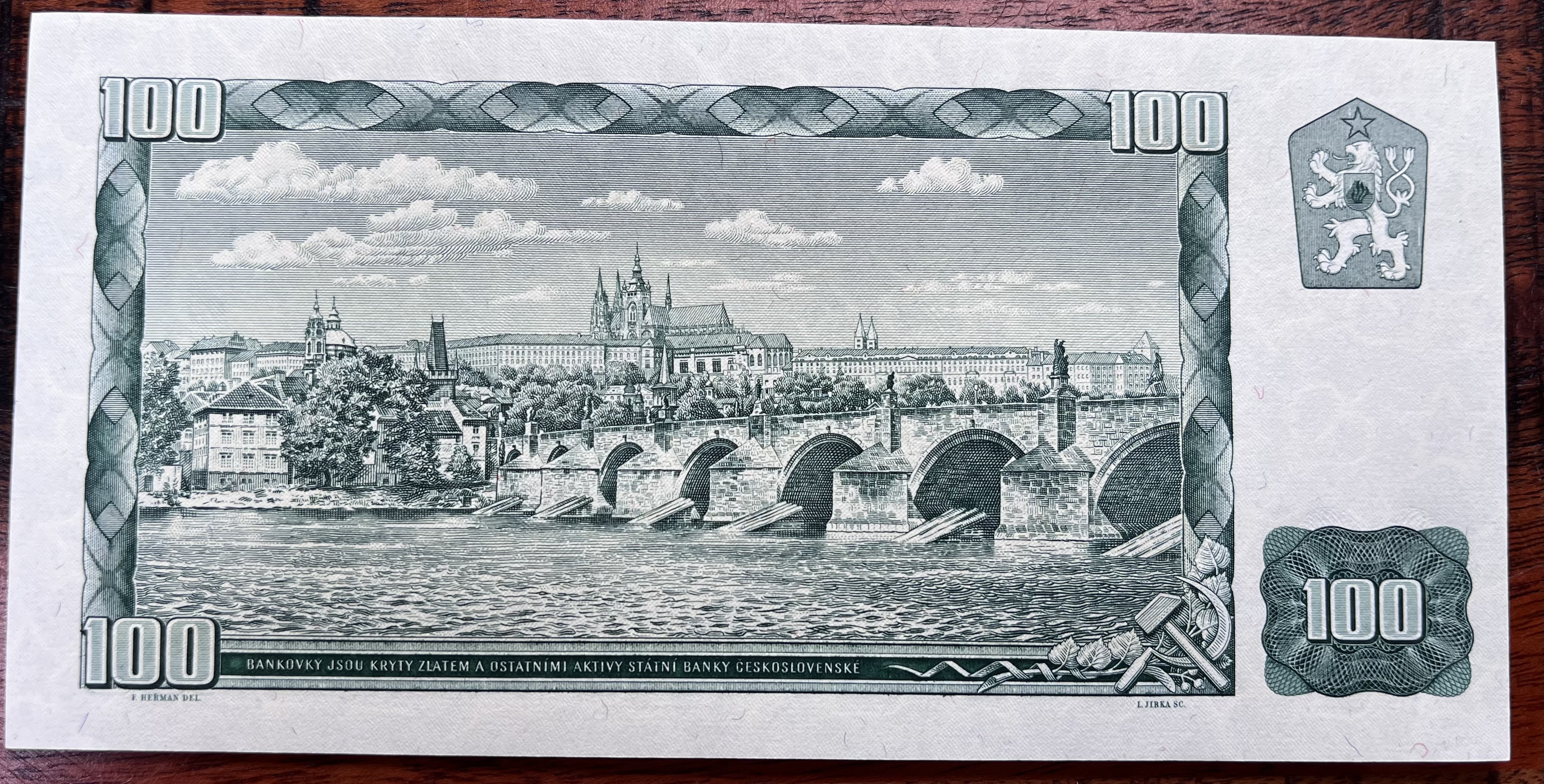 Československo -100 korun, 1961, G57, UNC