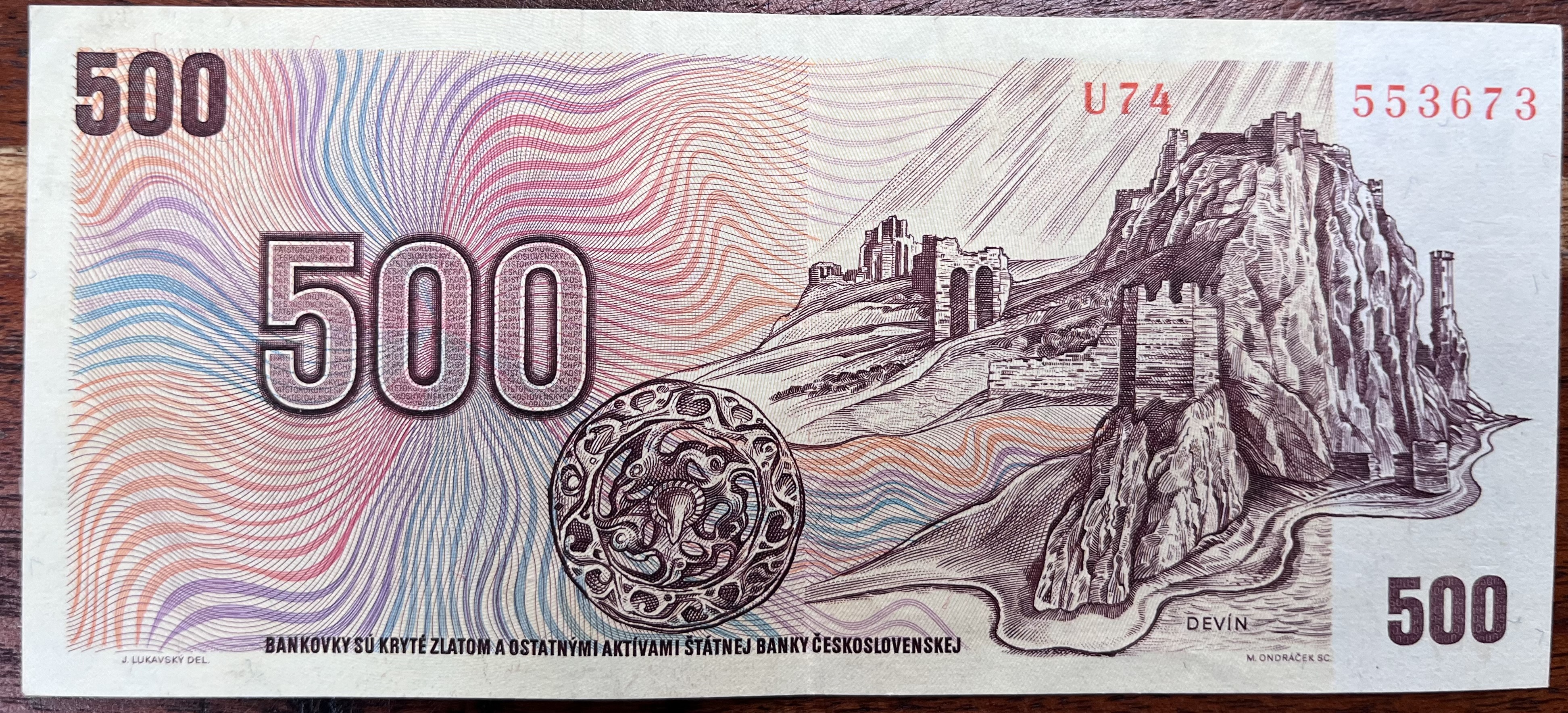 Československo -500 korun, 1973,