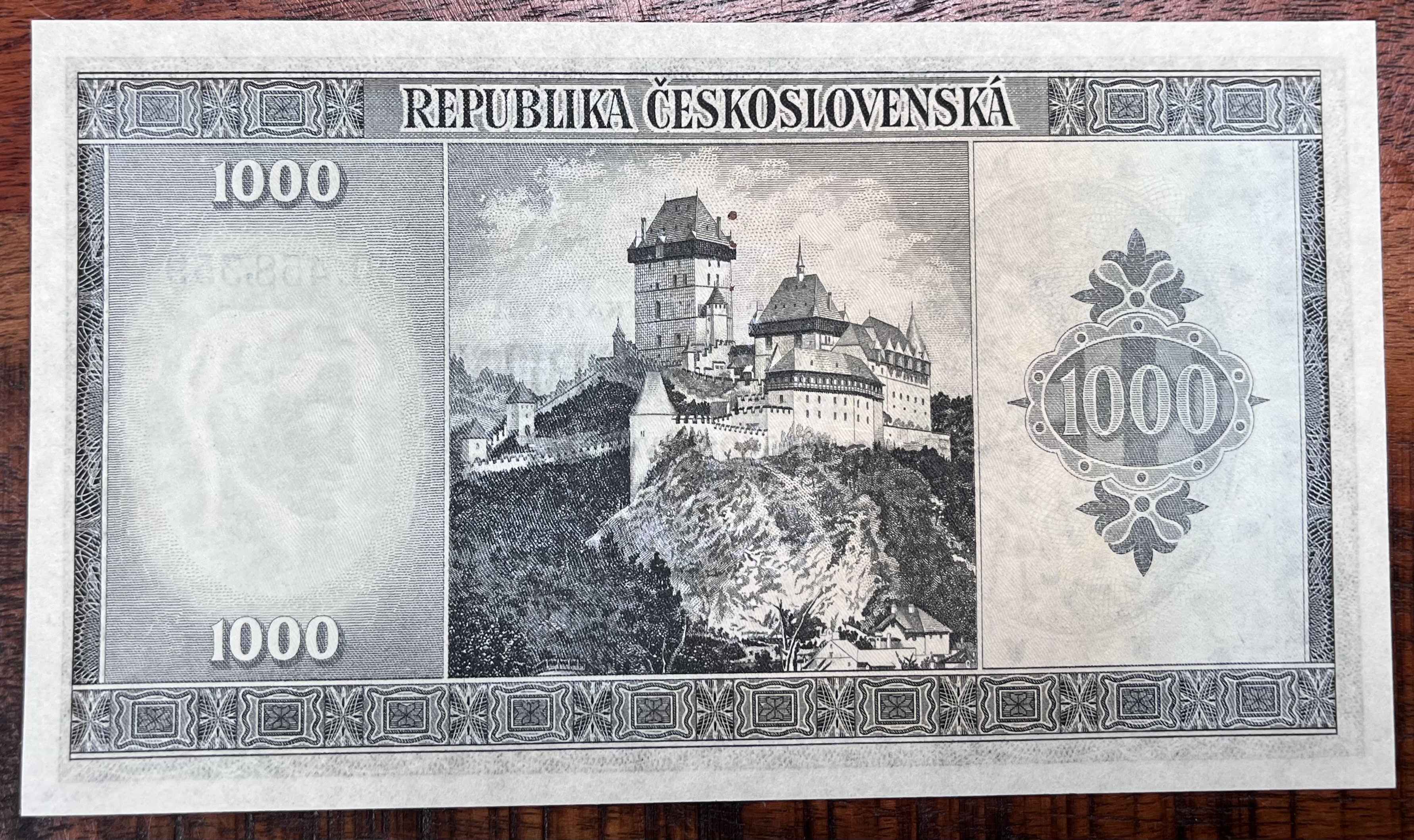Československo - 1000 kčs - 1945 bez data - BL - Specimen