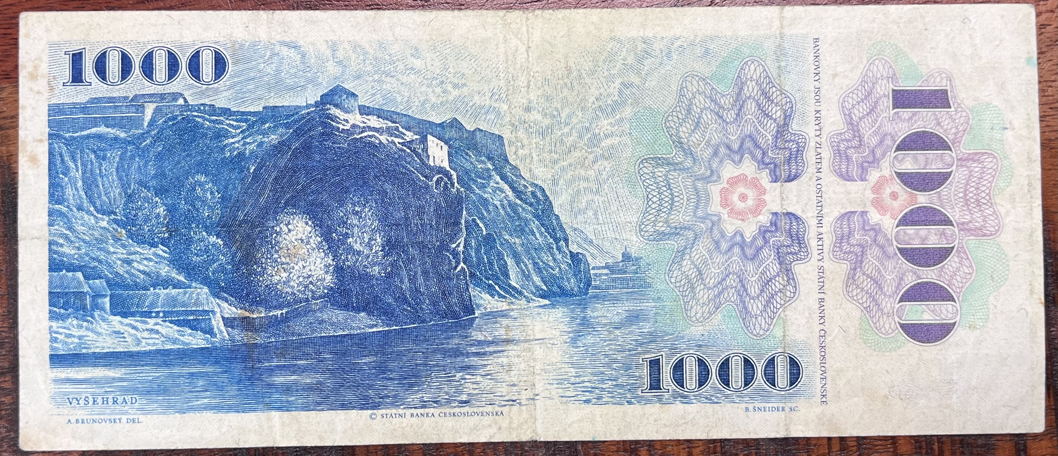 Československo - 1000 kčs - 1985 - C