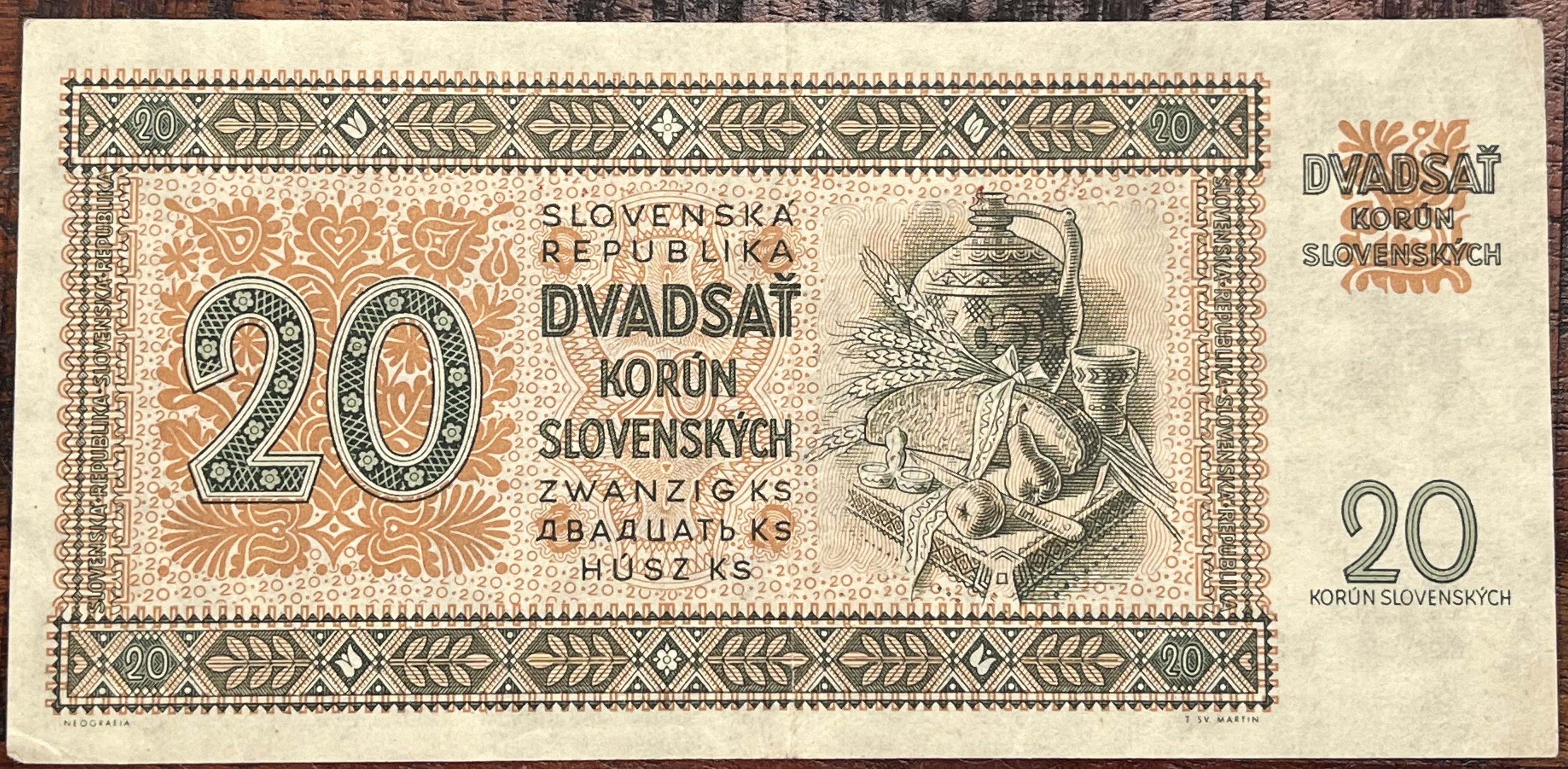 Slovensko  - 20 Ks - 1945 - Yb - Specimen