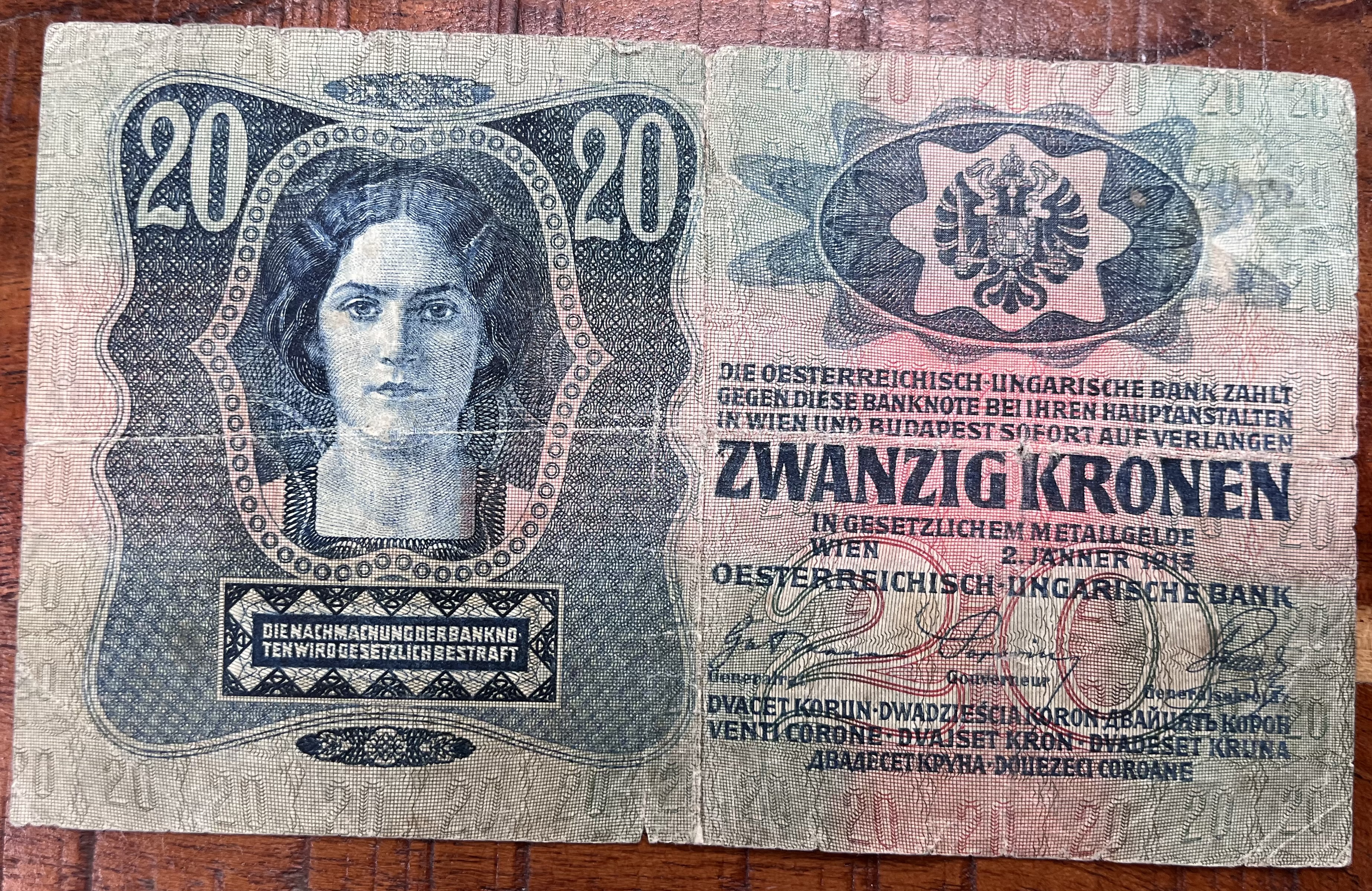 Rakousko - Uhersko - 20 Korona - 1913 - kolek