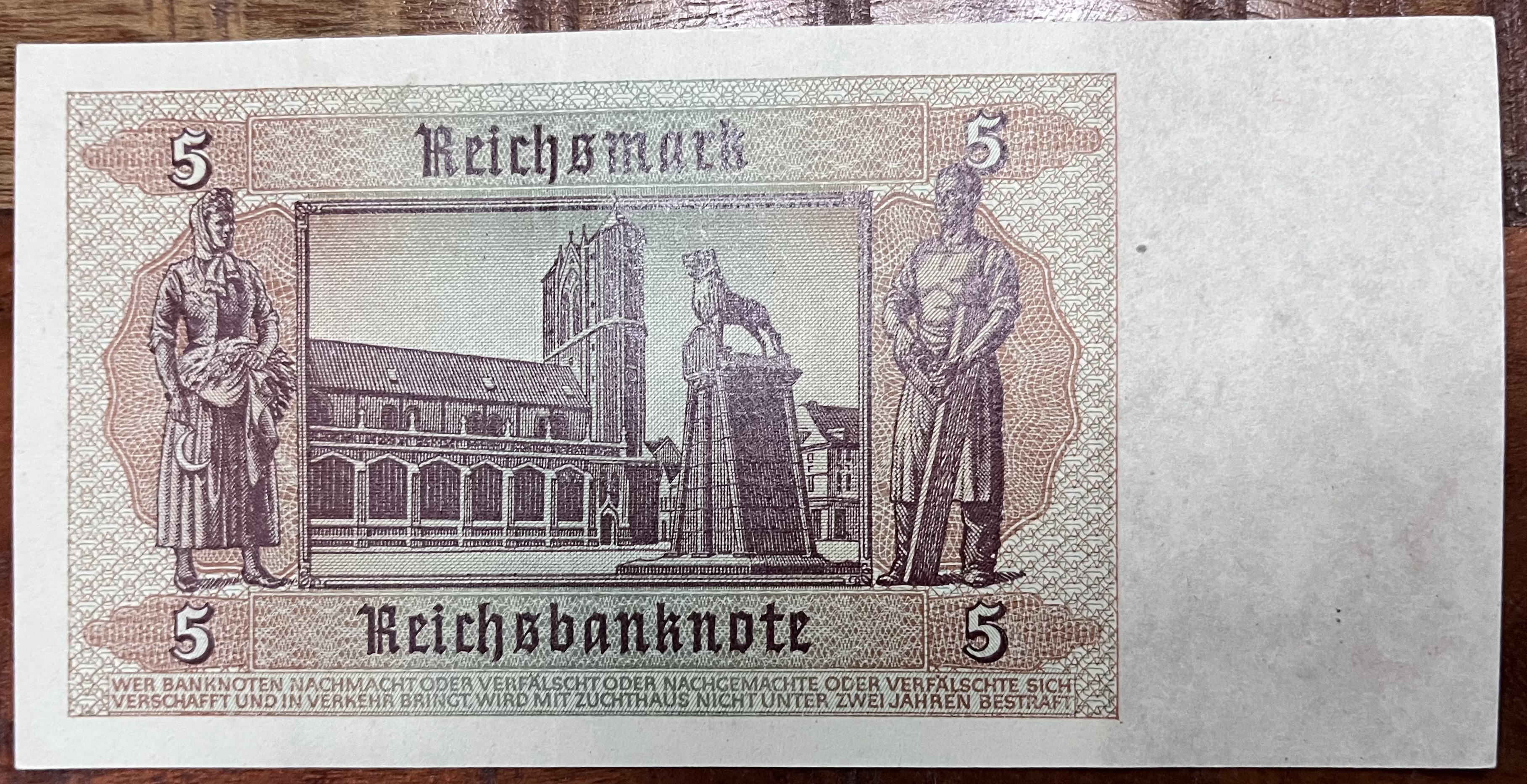 Německá říše - 5 Reichsmark 1.8.1942 C Aunc