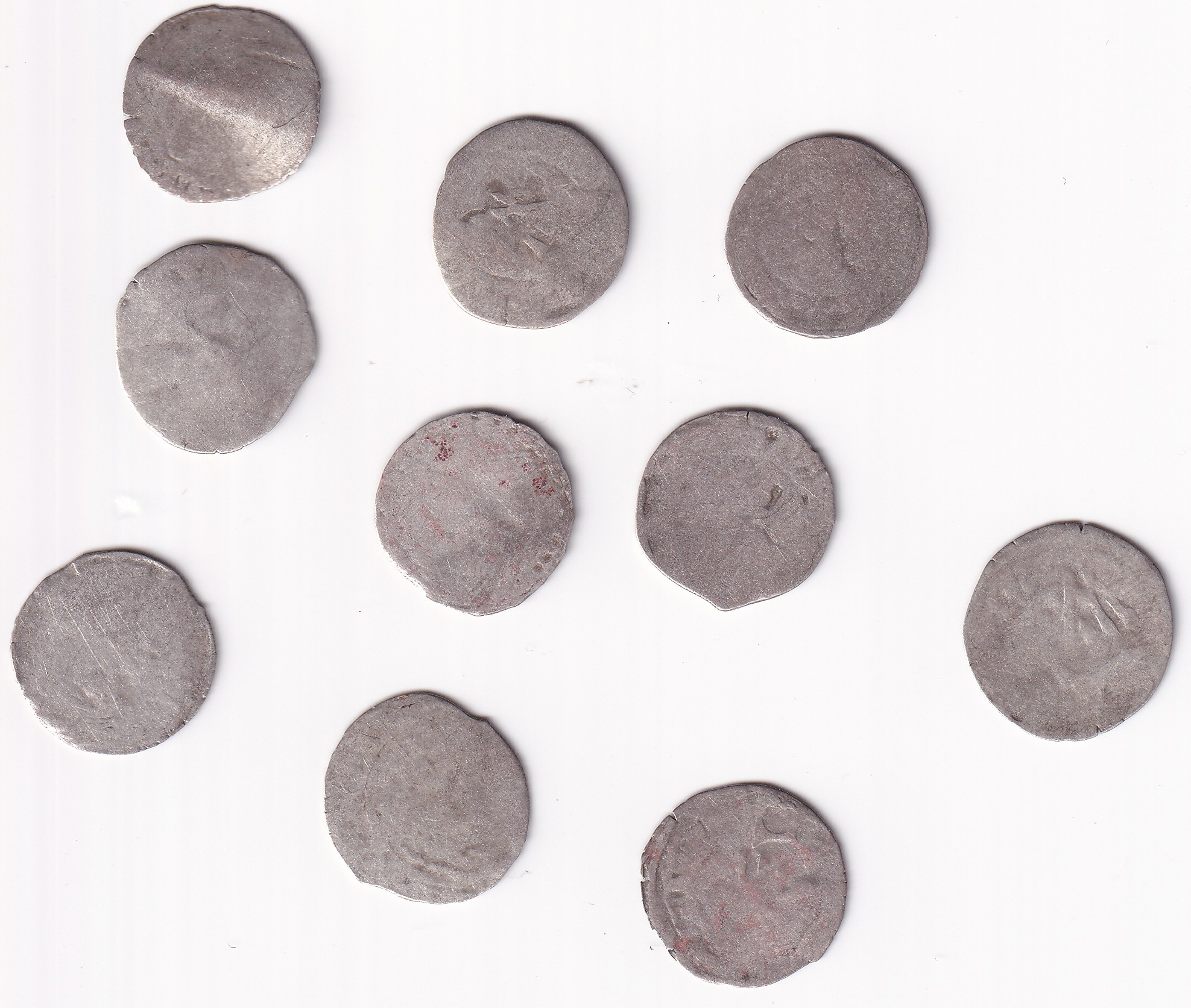 Čechy - LOT 10x Bílý peníz, Vladislav II. Jagellonský, Ag
