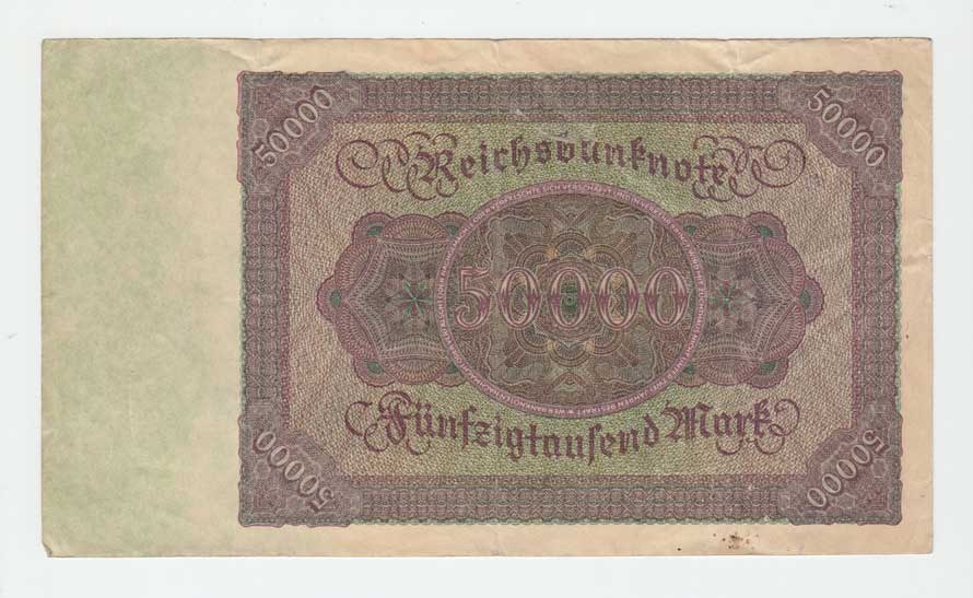 Bankovka, Německo, 50.000 Marka 19.11.1922, Pick.80, Ros.78 - série E