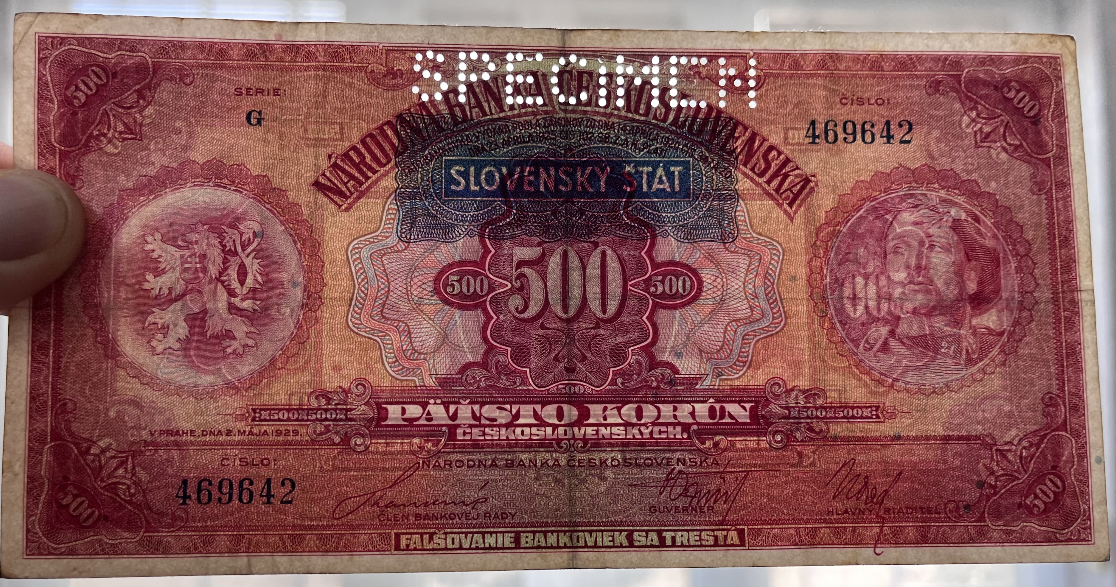 Československo -500 Ks, 1939, G
