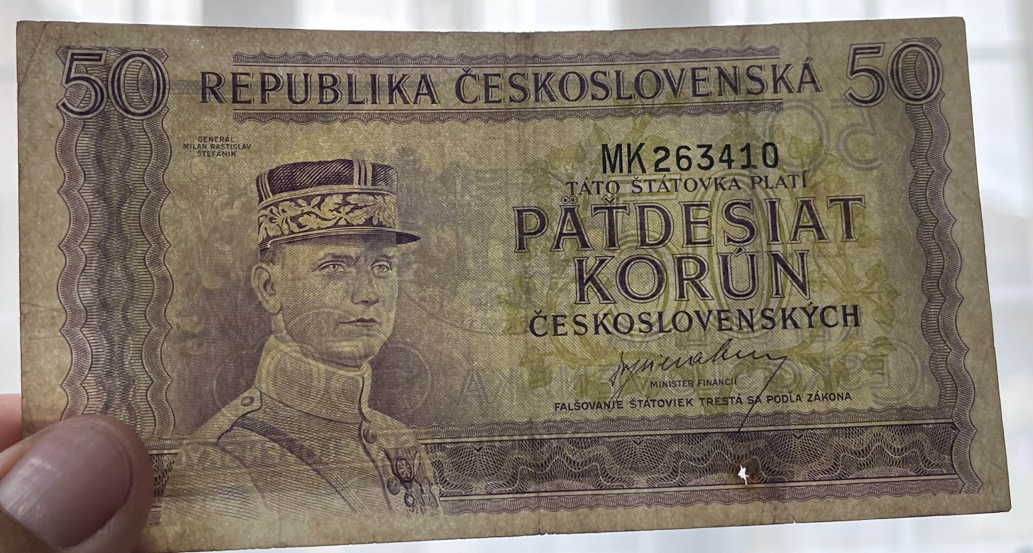 Československo - 50 korun - 1945 - MK