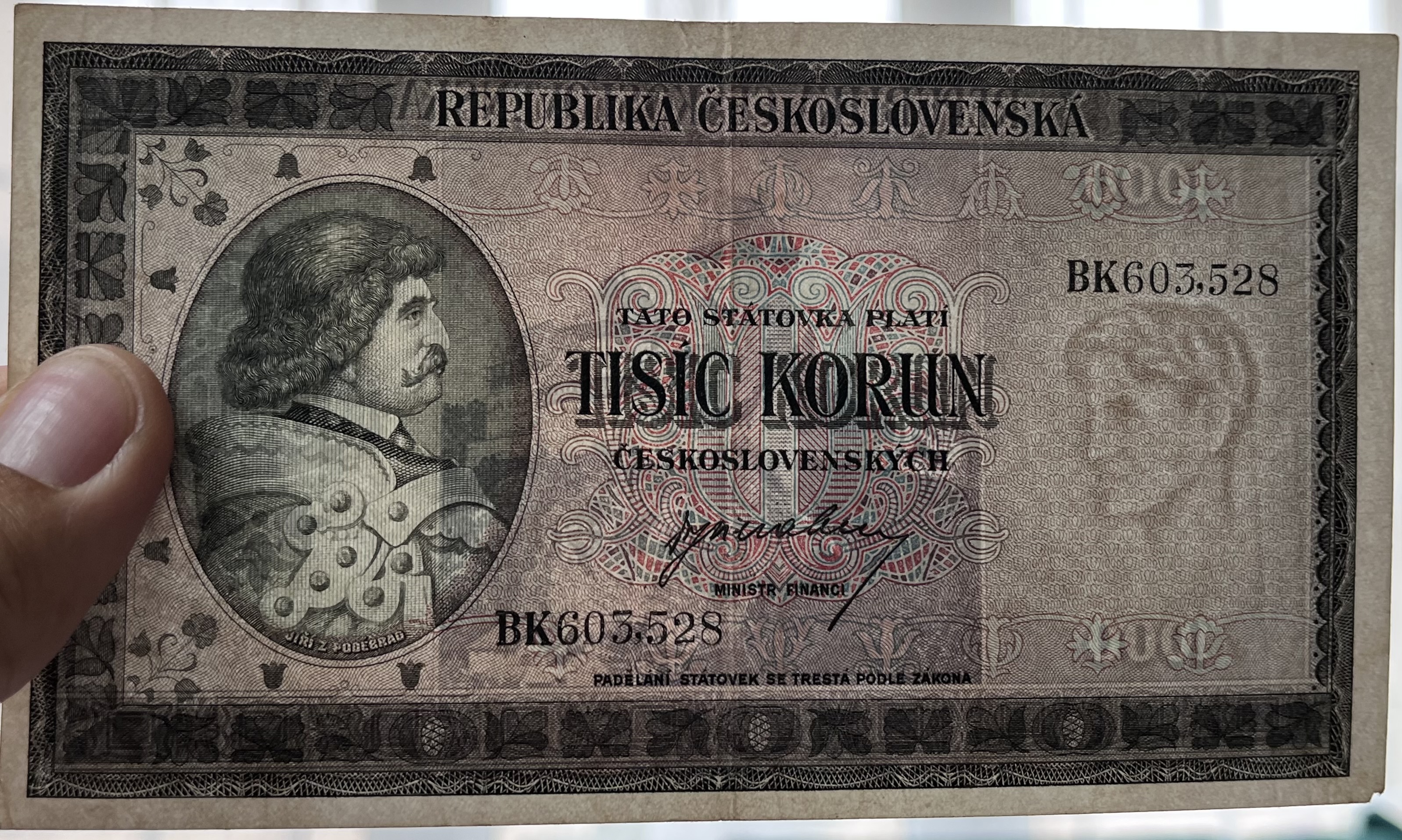 Československo - 1000 kčs - 1945 bez data - BK