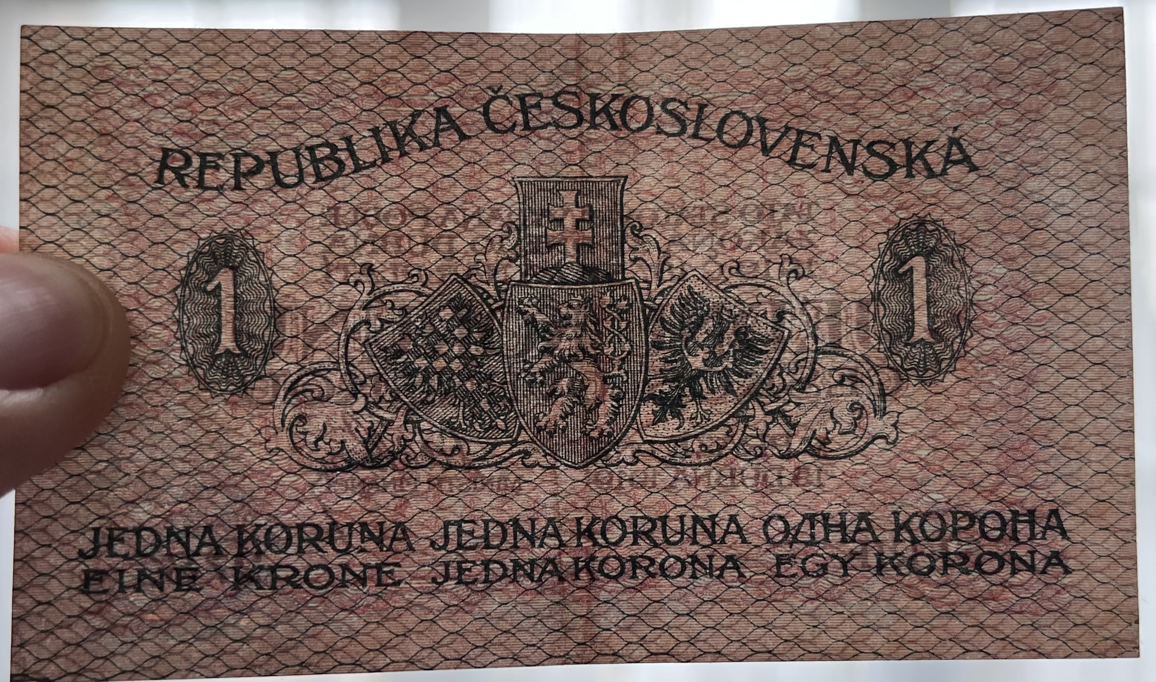 Československo - 1 Koruna - 1919 - 278