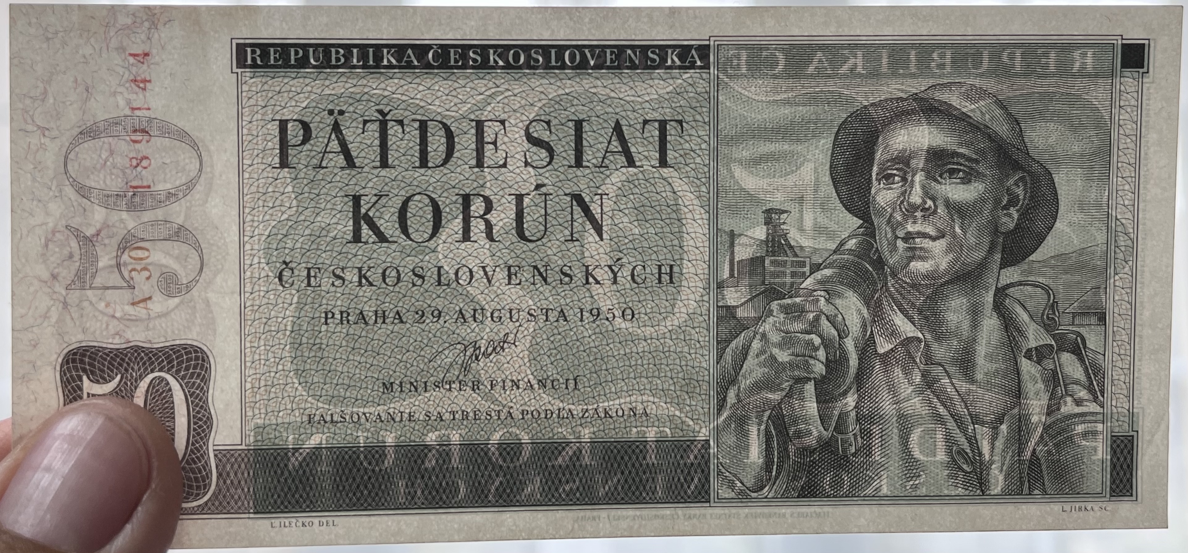Československo - 50 korun - 1950 - A30