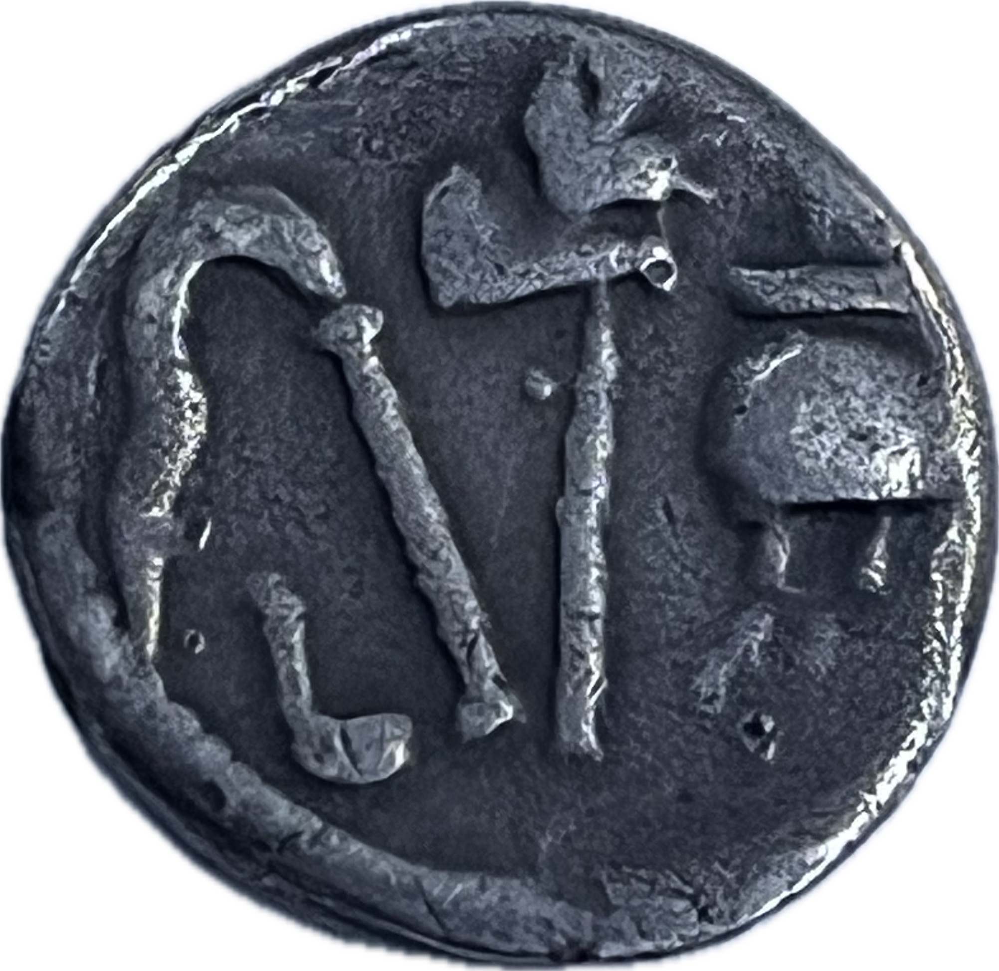 Řím- Republika, Julius Caesar, denár, slon, crawford:443/1