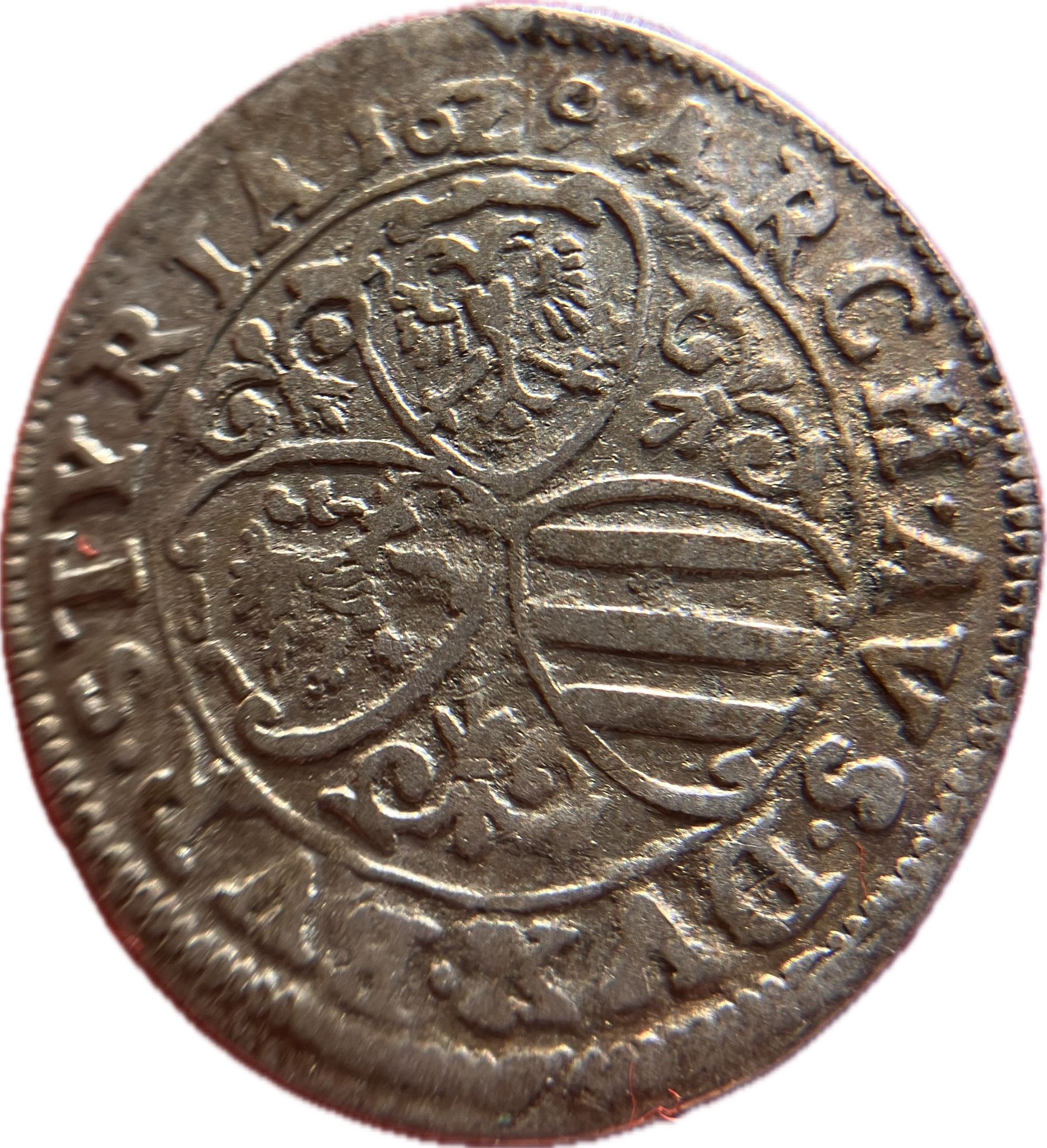 Bohemia 3 Kreuzer Ferdinand II. 1629 Štýrský hradec