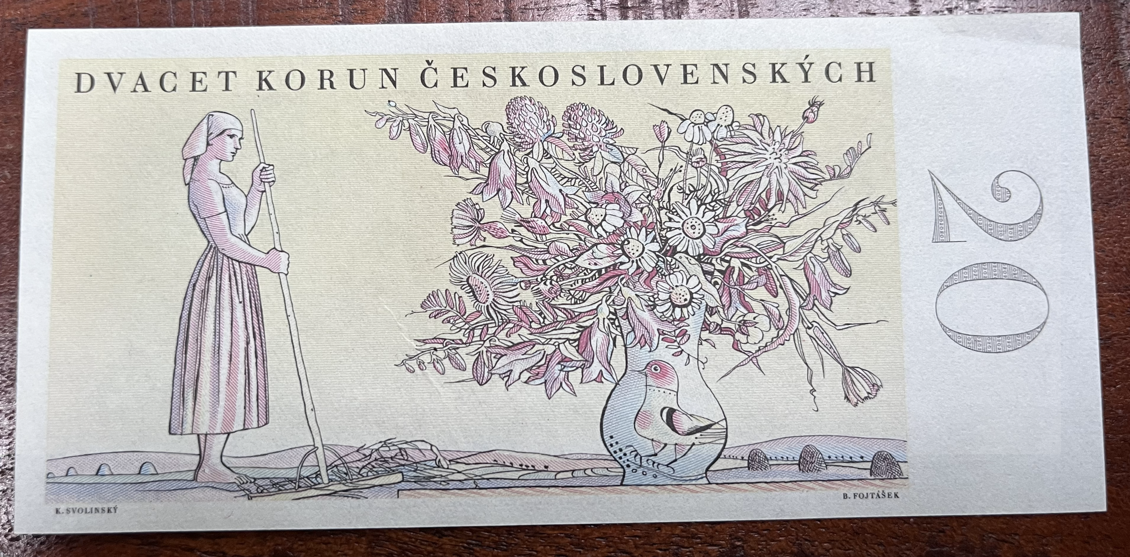 Československo -20 korun, 1949, A 31, UNC