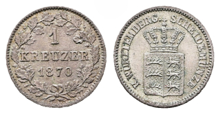 Německo - 1 Krejcar 1870