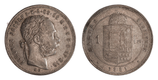 Rakousko - 1 Zlatník 1881 KB, 12,36g