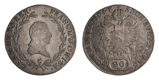 Rakousko - 20 krejcar 1804C, 6g