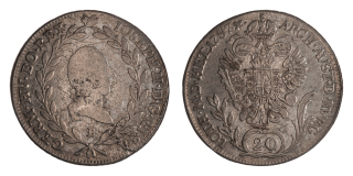 Rakousko - 20 krejcar 1787B, 5,86g