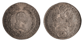 Rakousko - 20 krejcar 1804A, 6,61g