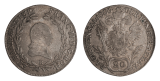 Rakousko - 20 krejcar 1806B, 6,61g