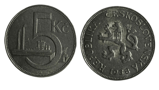 5 koruna 1938