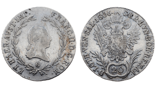 Rakousko -  Franz I (II), 20 Krejcer 1806 B