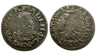1 krejcar 1624 Ferdinand 2 Brno