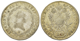 Rakousko - Franz II (1792-1835). stříbro 20 kreuzer 1804