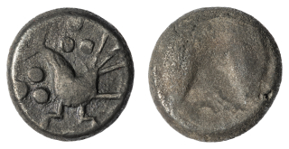 Keltové Bójové - drachma typu Zemplín, východní Slovensko, 1,26 g a 10,6 - 11,1 mm.