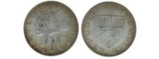 Rakousko - 10 Schilling, 1966 *AG*