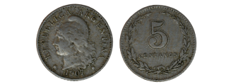 Argentina - 5 centavos, 1907
