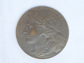 Francie - Medaile, 1900, Výstava Paříž, 13,66g, 31mm   