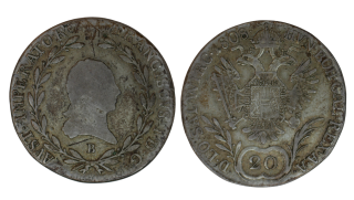 Habsburg - 20 krejcar, 1808, Franz II B B