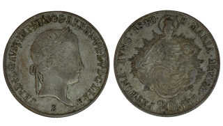 Habsburg - 20 krejcar, 1840, Ferdinand I B B