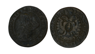 Habsburg - 1 krejcar, 1698, Leopold I. Breslau Herinek 1792.Kreuzer 1698 MMW, Breslau. Herinek 1792.