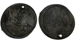 Habsburg - 2 Grešle, 1747, Friedrich II