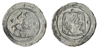 Čechy - Denár Soběslav I. Cach 583, 0,65g