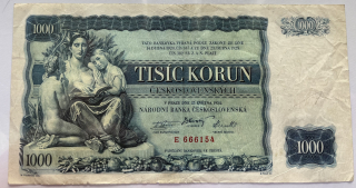 Československo -1000 korun, 1934, E