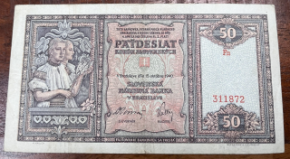 Československo -50 korún, 1940, Fn