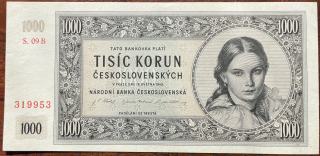 Československo -1000 korun, 1945, B