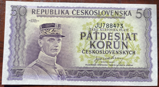 Československo -50 korun, 1945, Ju, UNC