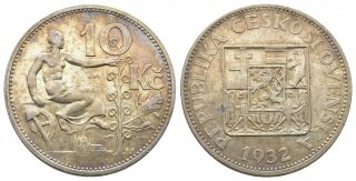 Československo - 10 korun 1932