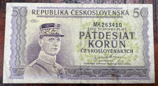 Československo - 50 korun - 1945 - MK
