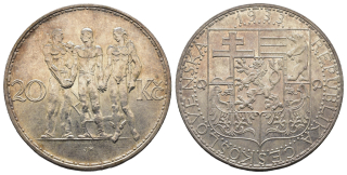 Československo - 20 korun 1933 *AG*