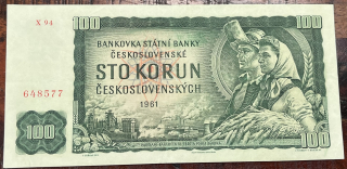 Československo - 1OO kčs - 1961 - X94